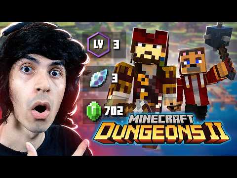 os ILLAGERS CONSEGUIRAM VOLTAR e DESTRUIRAM TUDO - MINECRAFT DUNGEONS 2 #1