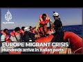 Italian coastguard rescues hundreds of migrants off Lampedusa