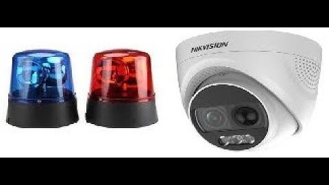 Hikvision Turbo X Siren/Police Light Demonstration DS-2CE72DFT-PIRXOF