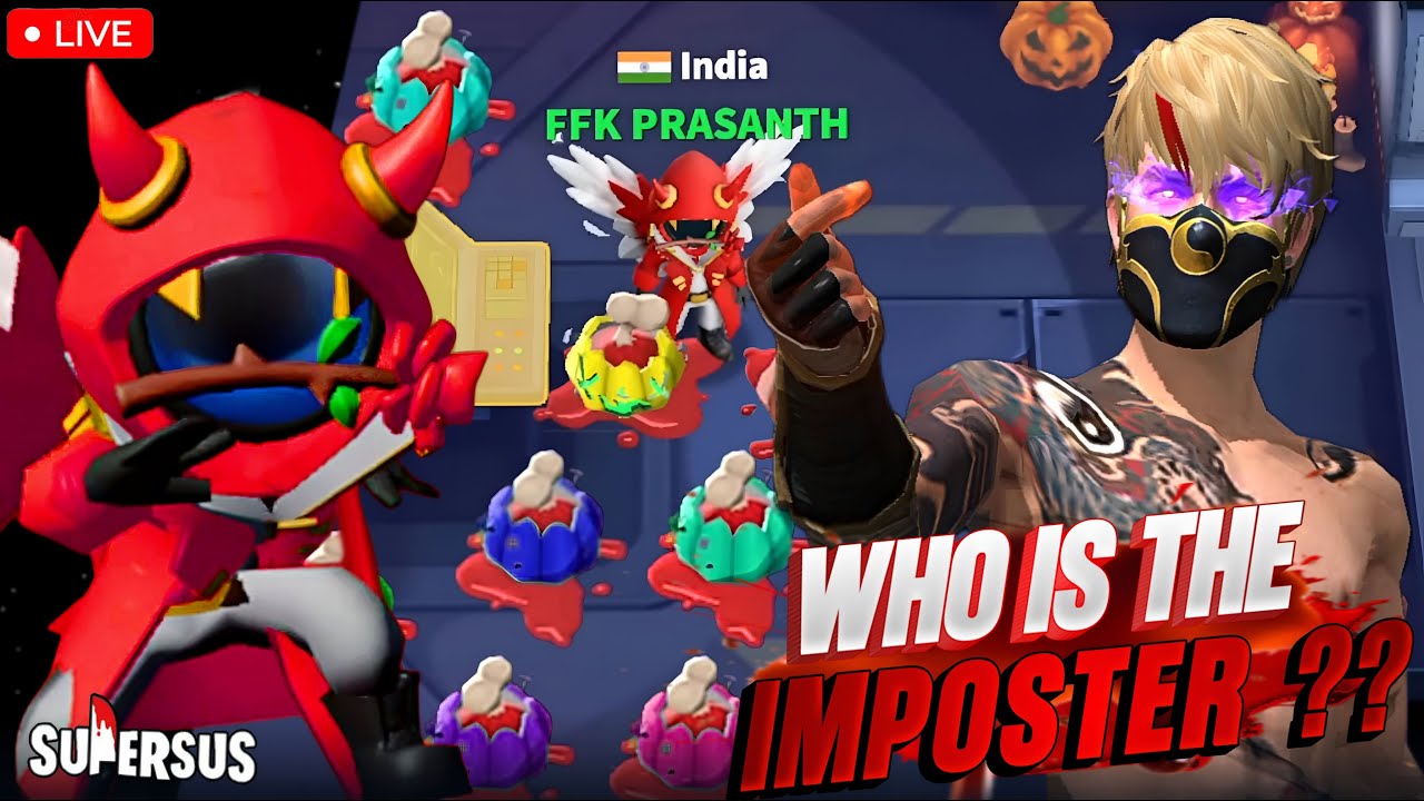 SUPER SUS GAMEPLAY TAMIL  WITH ROLES  💀😱HORROR GAME #ffkprasanth #amongus