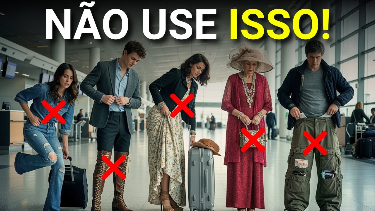 12 ROUPAS que NUNCA use no AEROPORTO (podem arruinar sua viagem)