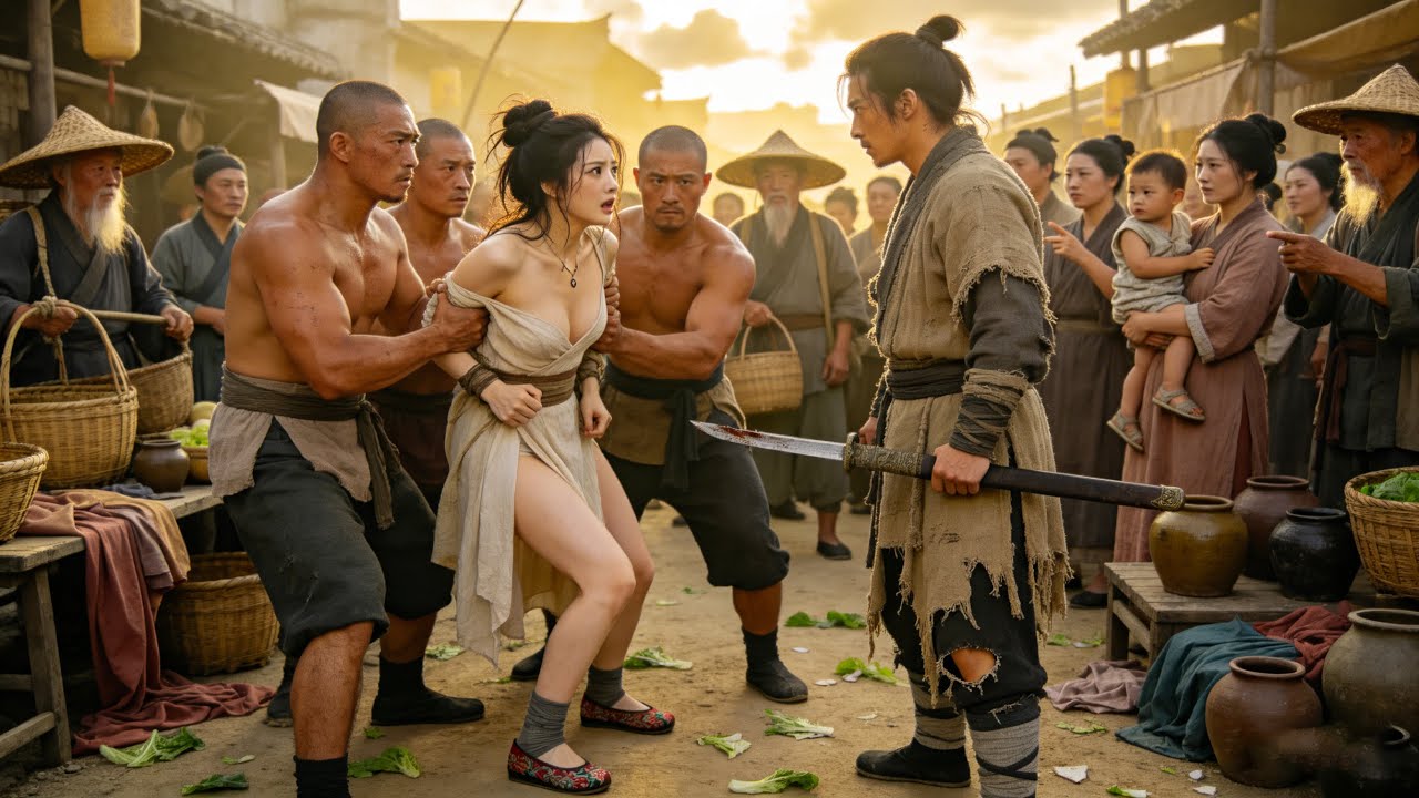 💥猥瑣大漢當街欺辱女掌櫃，看似廢柴的小夥，出手竟如此霸氣！#中国电视剧 #精选 #精彩影视  #電影   #都市 #功夫 #movie #历史传奇剧  #玄幻 #kungfu #drama