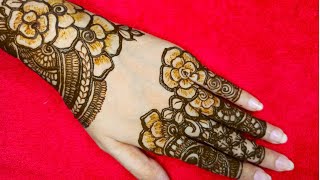 Beautiful Back hand Mehndi designs||Simple New Mehndi design||Arabic Henna Easy