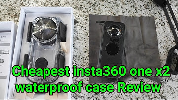 Insta360 one x2 waterproof case Review, worth it for the price