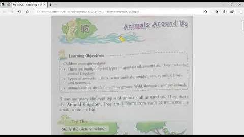 EVS,Class-1,L-15(Animals Around Us)