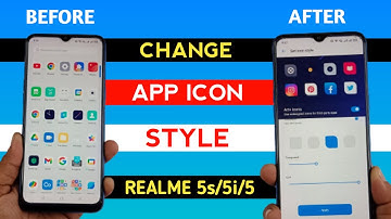 Realme 5s/5i/5 Change App icon Style | How to change app icons style Setting Realme 5s/5i/5