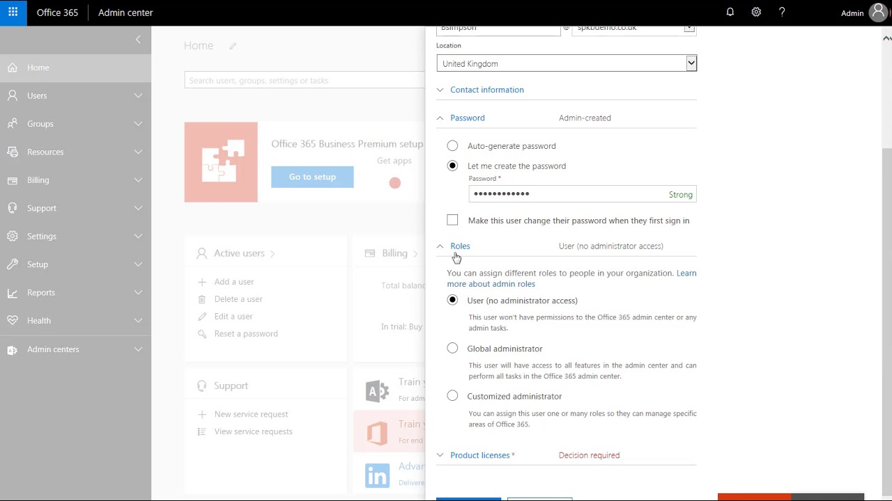 O365 adding new users (tutorials) - YouTube