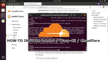 HOW TO INSTALL 1.1.1.1 / warp-cli / cloudflare | UBUNTU