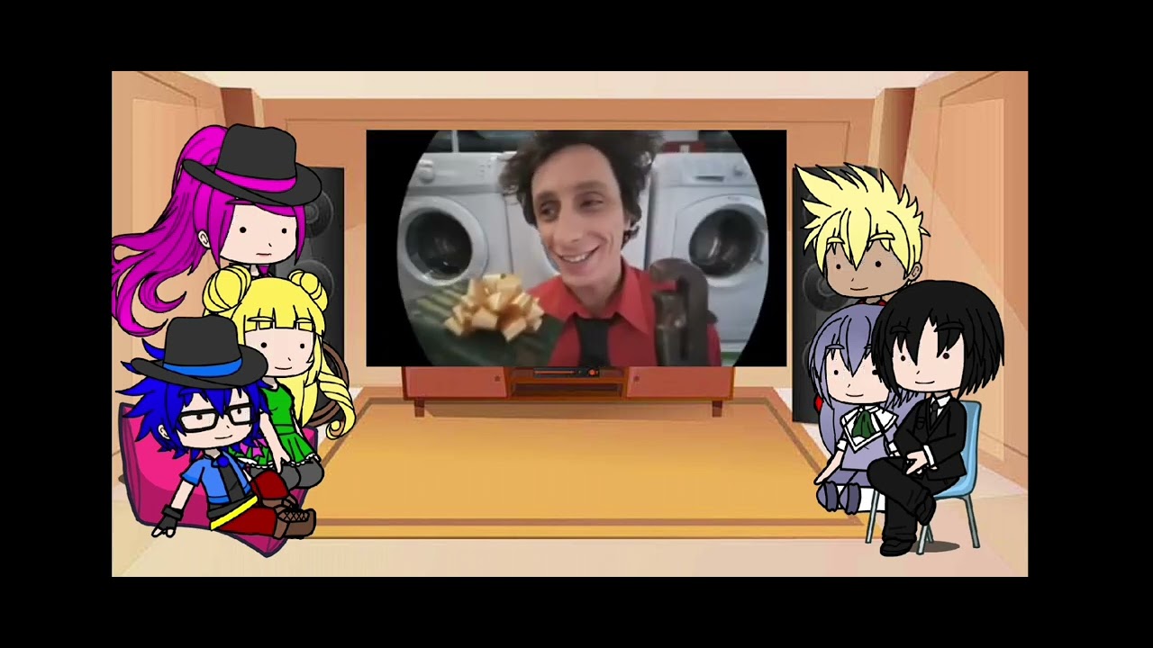 (Gacha_Ultra) Инфинити надо реагирует на обзор Фнаф 1 Сумочкин