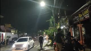 mentahan video jalan raya dengan lampu jalan