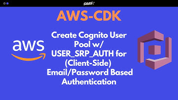 AWS CDK: Create Cognito User Pool w/ USER_SRP_AUTH for (Client-Side) Email/Password Based Auth