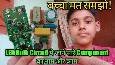LED Bulb Circuit All Component Check and their Working Purpose with Multimeter || Practical In Hindi