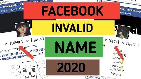 How to create invalid stylish name Facebook account 2020 | without updates name | make unique name