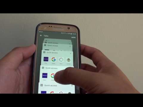 Samsung Galaxy S7 : 모든 인터넷 브라우저 탭을 한 번에 닫는 방법