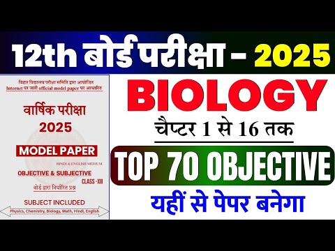 12th Biology Vvi