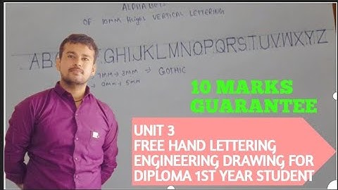 How To Pass Diploma Engineering Drawing In Telugu || Basic | Lettering || Dimensioning SBTETAP
