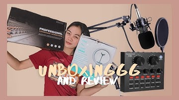 V8-SOUNDCARD: UNBOXING+REVIEW (Home Recording and Live Streaming)
