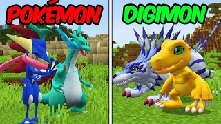 Pokémons vs Digimons no Minecraft Pixelmon!