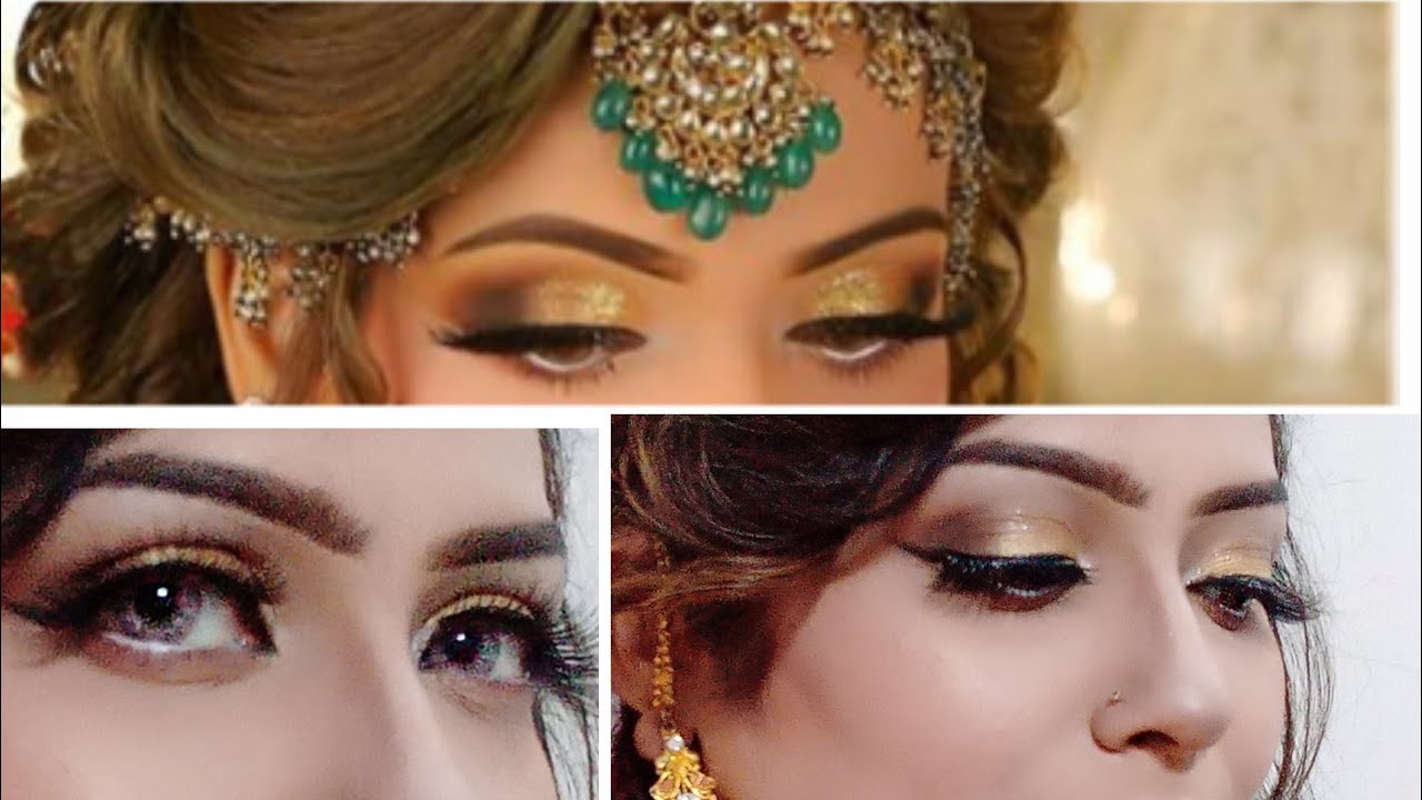 Kashee's bridal makeup//kashee's bridal eye makeup... With affordable