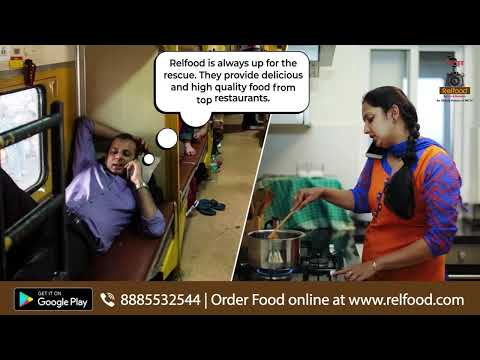 Order your favourite food in train www.relfood.com @ecateringirctc2740 - video from RELFOOD