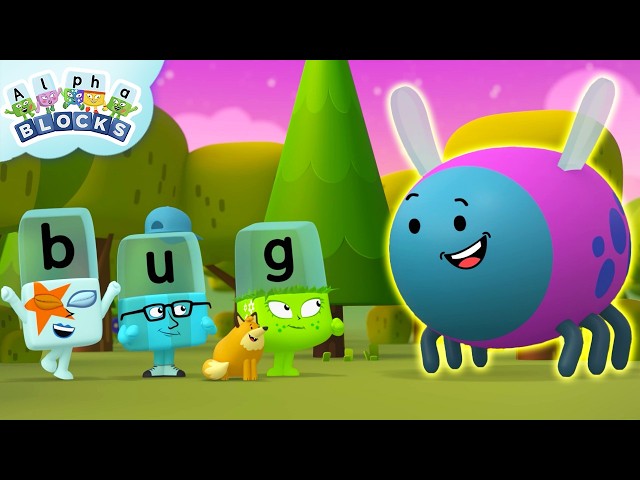 キッズ・ファミリー Learn to Read with the Alphablocks Exploring Outdoors for Earth Day! | Learn to Read and Spell for