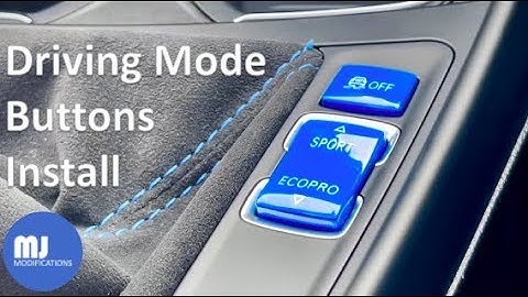 BMW Driving Mode Buttons Installation