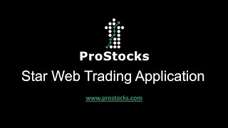 ProStocks Star Web Trading Application screenshot 3