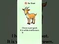 G for Goat 🐐| English Short Story | MyShortStoriesInEnglish #Shorts #KidsLearning #MoralStories