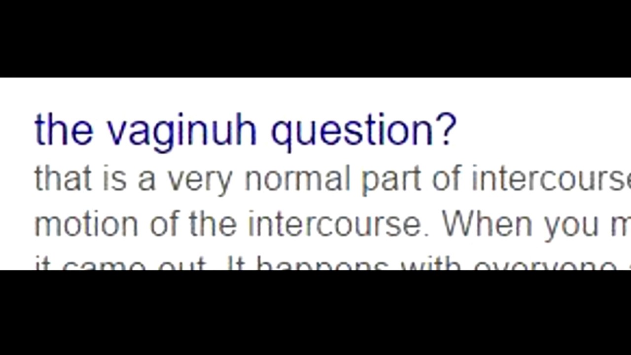 Misspelled Vagina Questions Misspelled Yahoo Answers YouTube