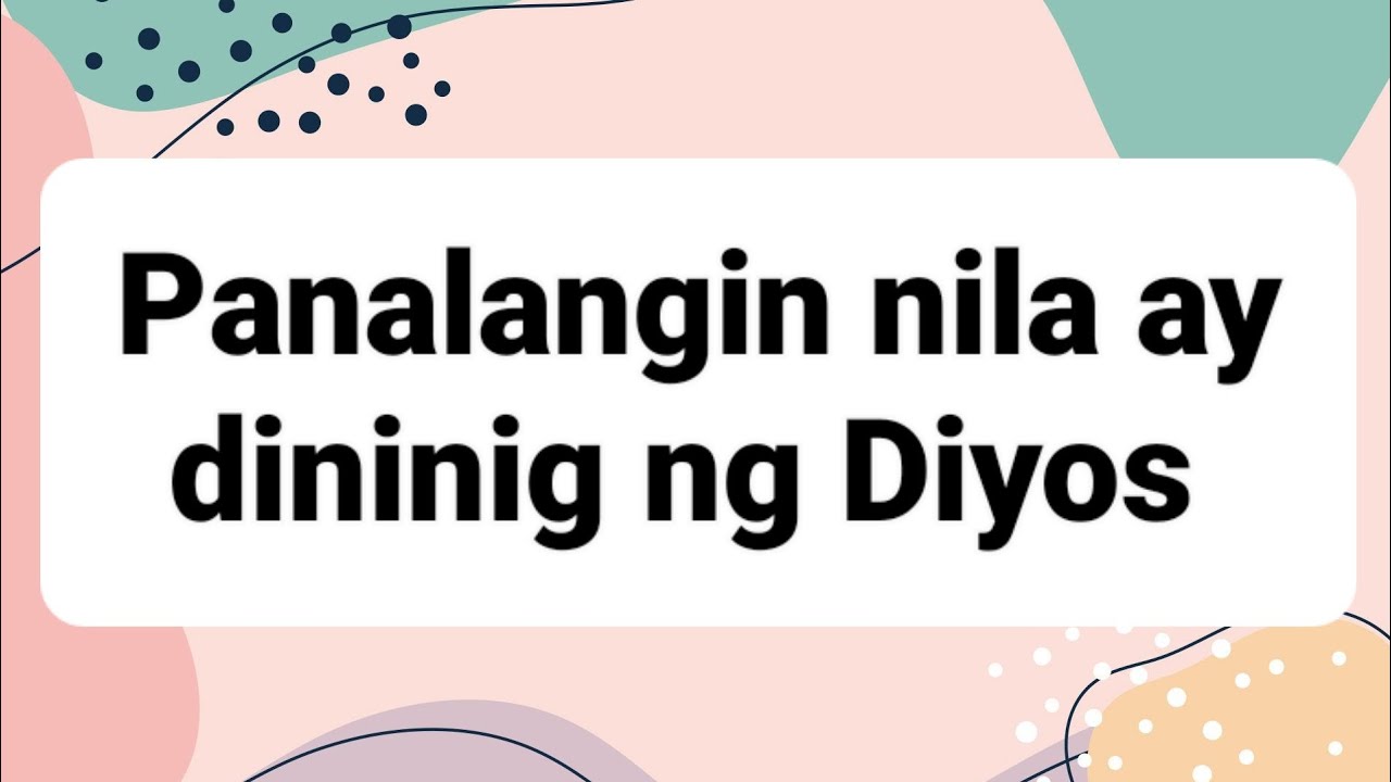 Panalangin nila ay dininig ng Diyos - Zacarias at Elizabeth - Lukas 1: 5- 25
