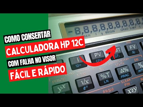 Consertando visor da calculadora HP 12c