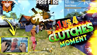 Freefire 1v4 Br Rank Match 💥 With Keyboard ⌨️ abd Mouse 🖱️ Gameplay 😎