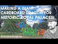 Making a giant cardboard dragon for Historic Royal Palaces!