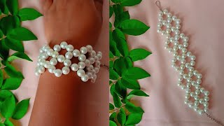 Diy pearl bracelet tutorials #trending #shots #diy #viral #youtube #bracelet