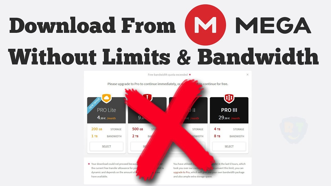 How to get around mega download limit