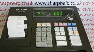 How To Preset Department Button Prices Sharp XE-A107 / XEA107 / XE-A106 / XEA106 / XE-102 / XEA102