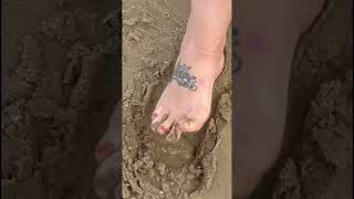 ASMR sandy time with my feet #asmr #foot #asmrvideo #relax