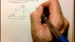 MCF3M Trigonometry - UFO question