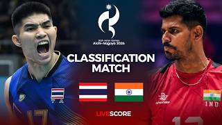 Details Thailand vs India - Classification | 2026 ASIAN GAMES MEN'S VOLLEYBALL | LIVE SCORE Update