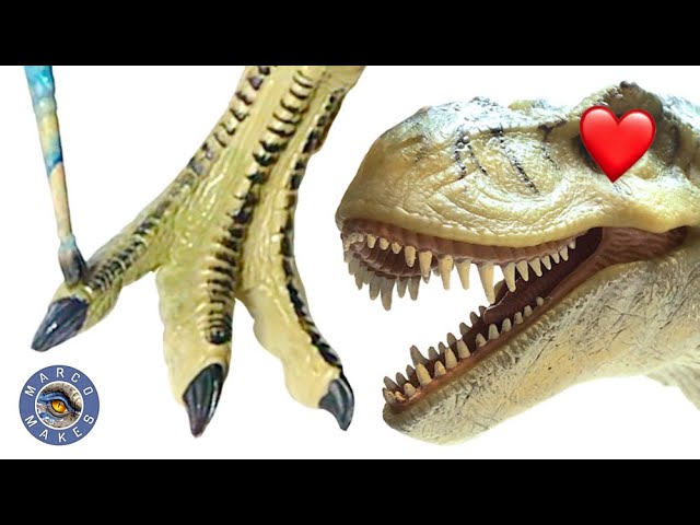 💅 My Thrasher T. Rex gets a Pedicure! 😍 Mending The Lost World Jurassic  Park Kenner Dinosaur Figure - YouTube