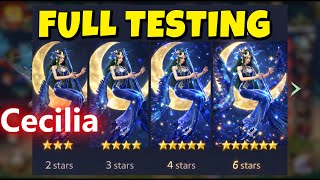 Sea of conquest : Cecila Full testing 2* to 6*
