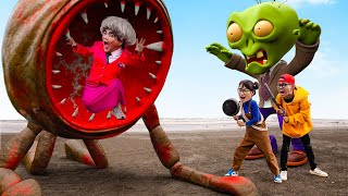 EVOLUTION Of Roblox Doors VS TEAM Scary Teacher 3D IRL : Nick & Tani Rescue Miss T From Zombie