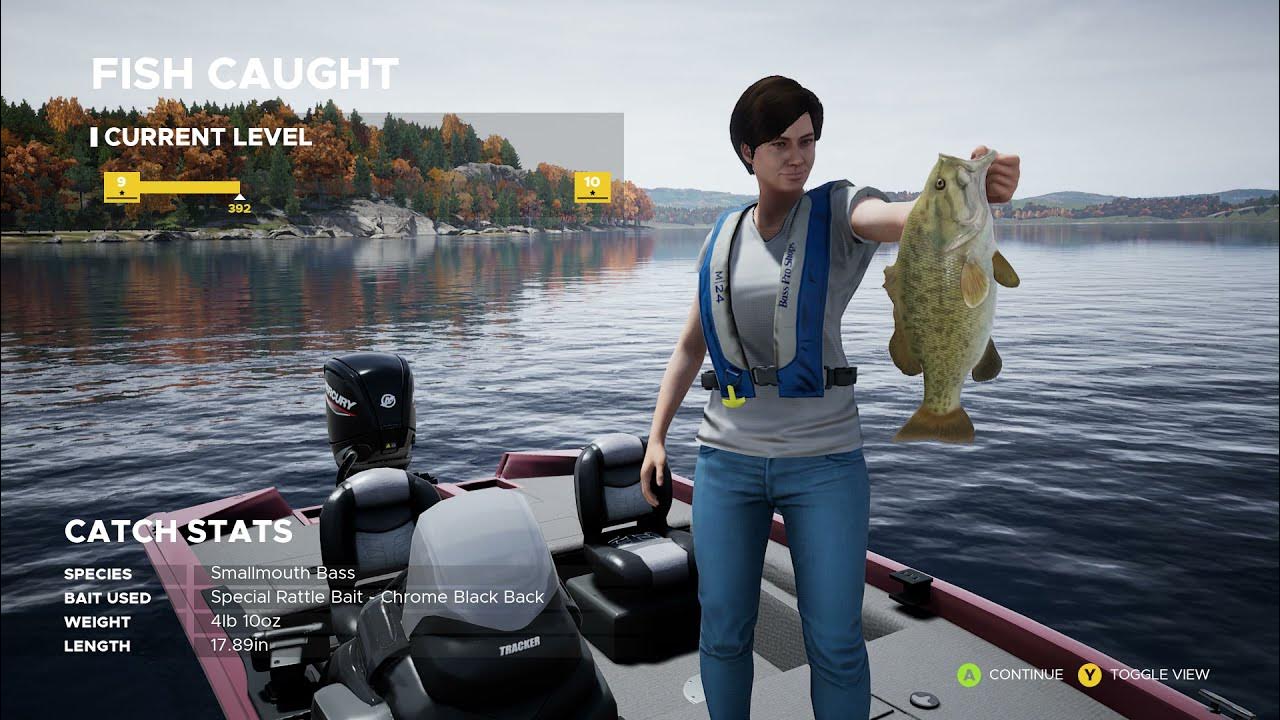 SMALLMOUTH BASS FISHING SIM WORLD PC GAME GIRL FISHING 19082021
