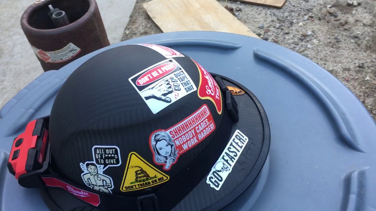Lift safety HDFM17kg DAX carbon fiber full brim hard hat mat black review. YouTube