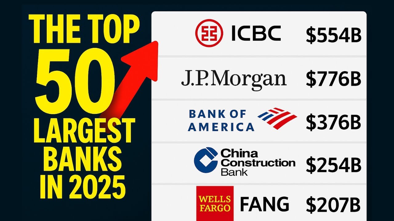The Top 50 Largest Banks In The World | Smallest To Largest (By Market ...