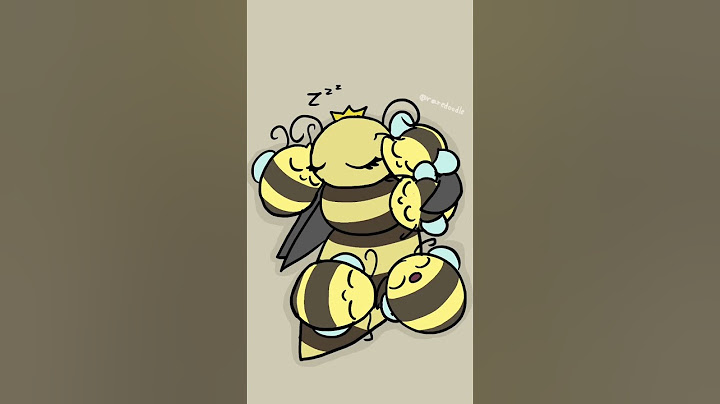 Bee snuggles #animation #bee #framebyframe