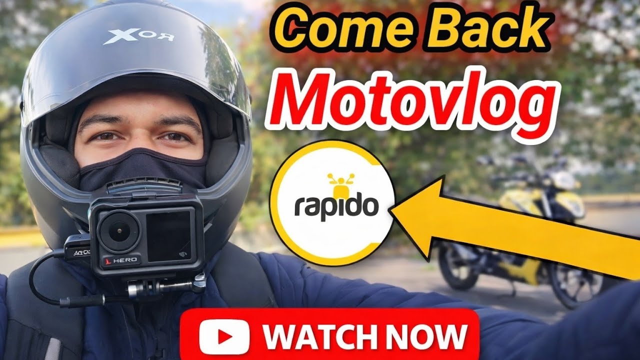 Action 4 Camera 📸 se Come Back Moto Vlog Bike  Texi || Rapido Bike Texi Job