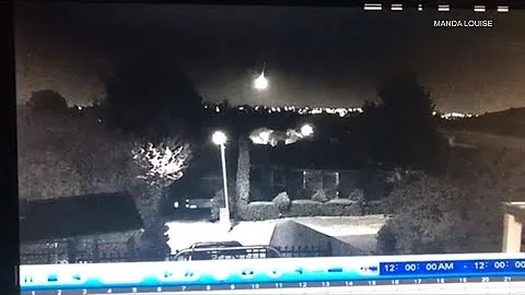 Bright flare believed to be meteor streaks across sky in Australia