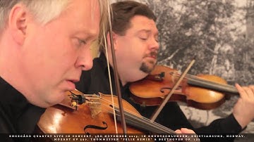 W. A. MOZART: KV 590 in F major with the ENGEGÅRD QUARTET. 1st Movement: Allegro moderato