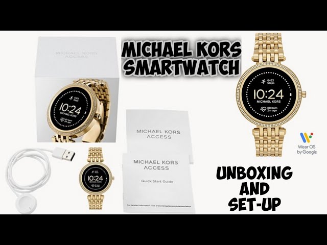 Michael Kors Smartwatch | Gen 5E Darci | Unboxing and Set-up - YouTube